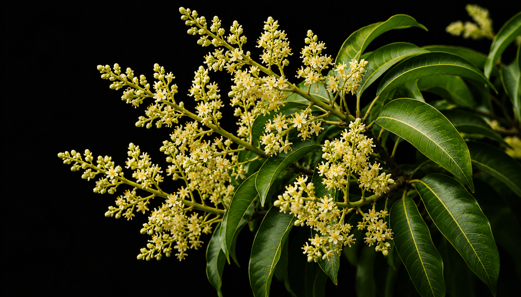 Flowering stage of mango tree
